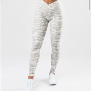 Small Alphalete Gray Camo Leggings